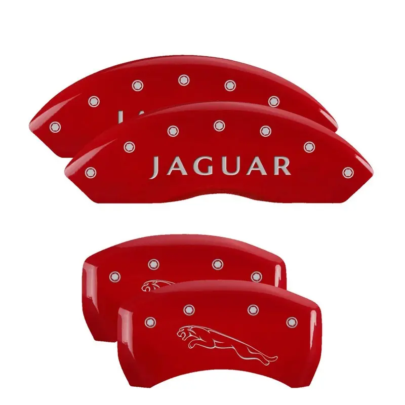 Mgp Engraved 4-Piston Caliper Covers For 2017 Acura Ilx – Acura Red & Silver Charcoal Finish 1