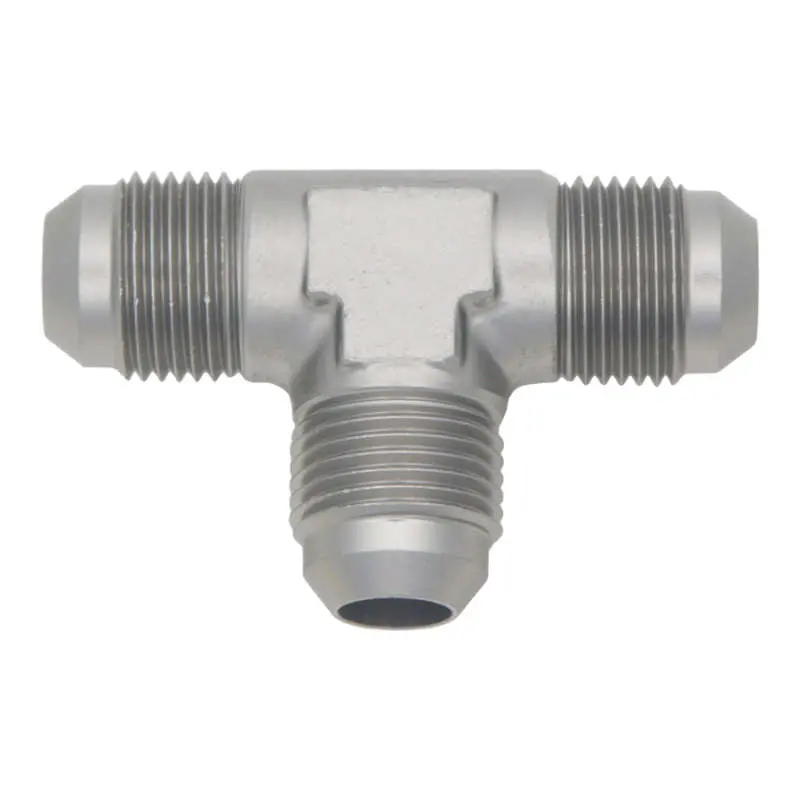 Deatschwerks 8An Male-To-Male Flare Tee Fitting – Stainless Steel Fuel Line Connector 1