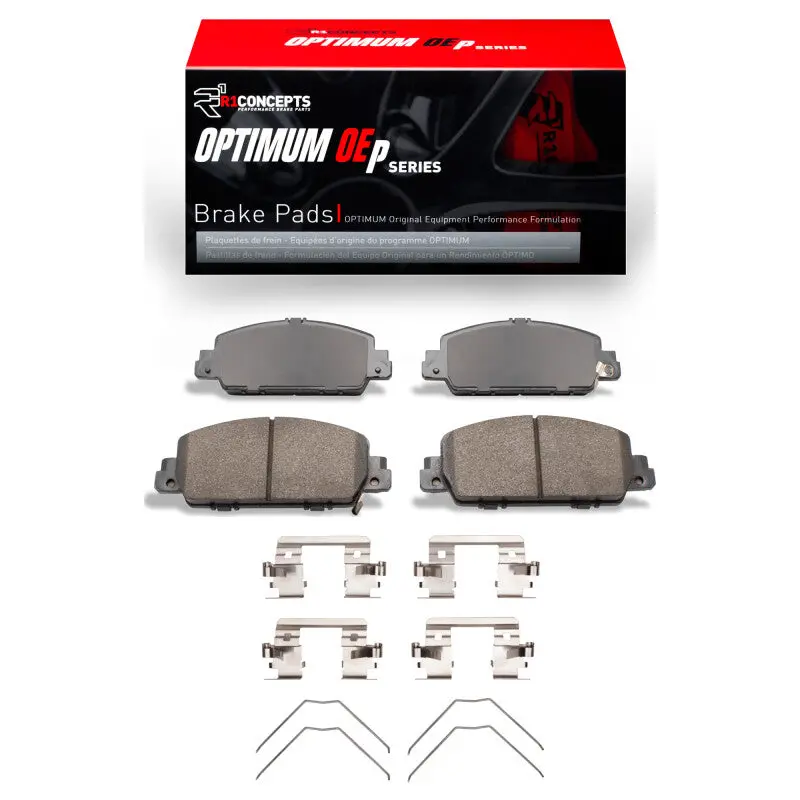R1 Front Brake Pad And Hardware Kit For 2014–2017 Honda Accord Sedan – Oe-Style Performance Replacement 1