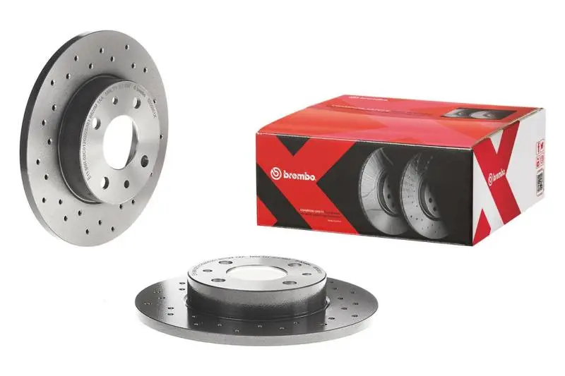 Brembo Drilled & Uv-Coated Front Brake Rotor – Left Side For 2017–2022 Porsche 718 Boxster/Cayman & 2009–2016 911 1