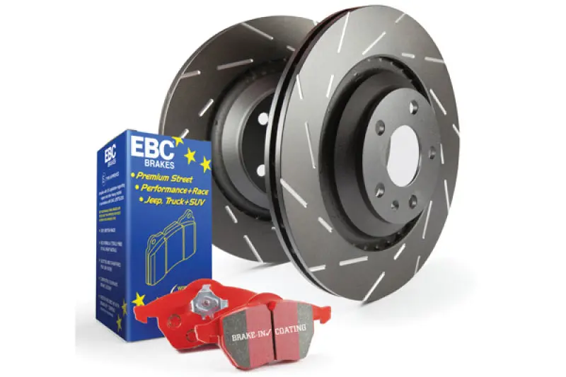 Ebc Redstuff Performance Brake Pad And Usr Drilled & Slotted Rotor Kit 1