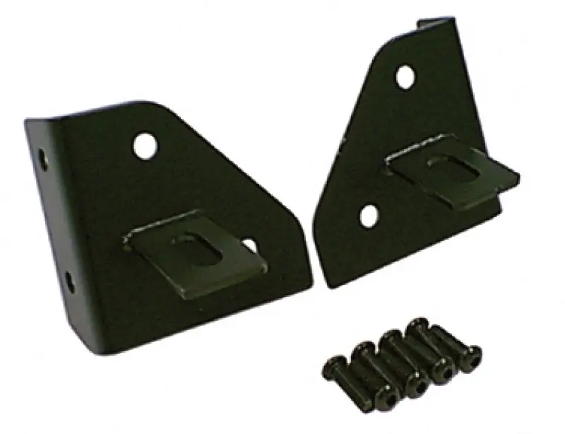 Rugged Ridge Windshield Hinge Light Mounting Brackets For 1976–1995 Jeep Cj/Yj – Black 1