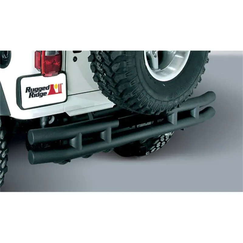 Rugged Ridge Heavy-Duty Rear Bumper – 3" Double-Tube Design For 1987–2006 Jeep Wrangler 2
