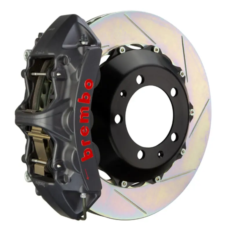 Brembo Gts Big Brake Kit For 2018+ Tesla Model 3 Rwd – 6-Piston Calipers, 355X32Mm Two-Piece Slotted Rotors – Black Finish 1