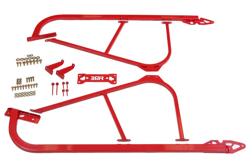 Bmr Bolt-On Subframe Connectors For 2008–2017 Dodge Challenger – Red Finish 1