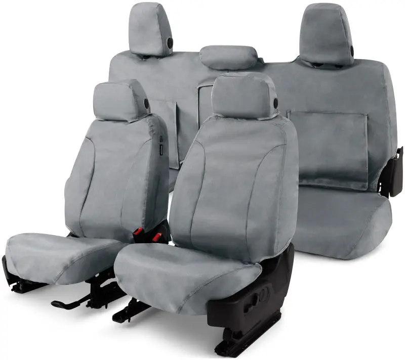 Covercraft 21-24 Toyota Sienna Waterproof Polyester Seatsaver Custom Front Row Seat Covers - Grey 1