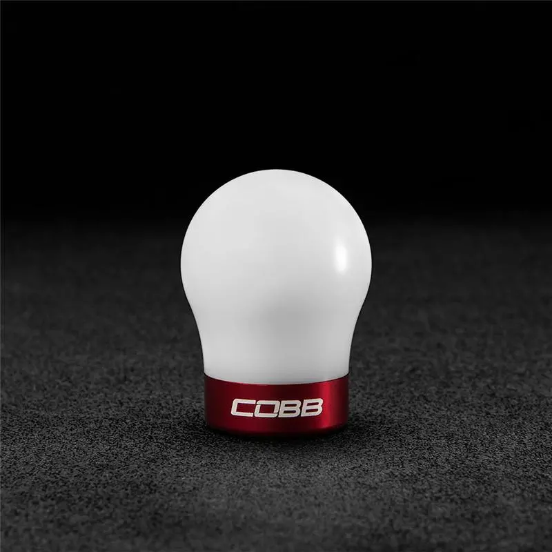 Cobb White Shift Knob With Red Base For 2013–2014 Ford Focus St And 2014–2015 Fiesta St 1