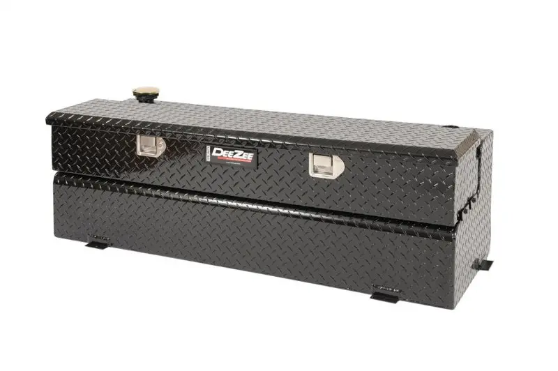 Deezee Universal Auxiliary Fuel Tank Combo – 43-Gallon Black Tread Aluminum 1