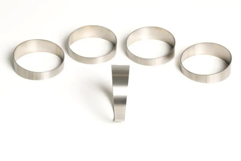 Ticon Industries Titanium 2.5-Inch 45-Degree Pie Cut Elbows – 5-Pack (1.26″ Id / 3.15″ Clr / 0.047″ Wall) 1