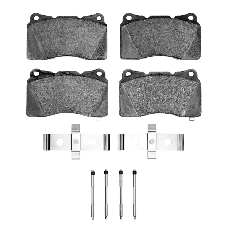 R1 Front Semi-Metallic Brake Pad & Hardware Kit For 2003–2015 Mitsubishi Lancer 1