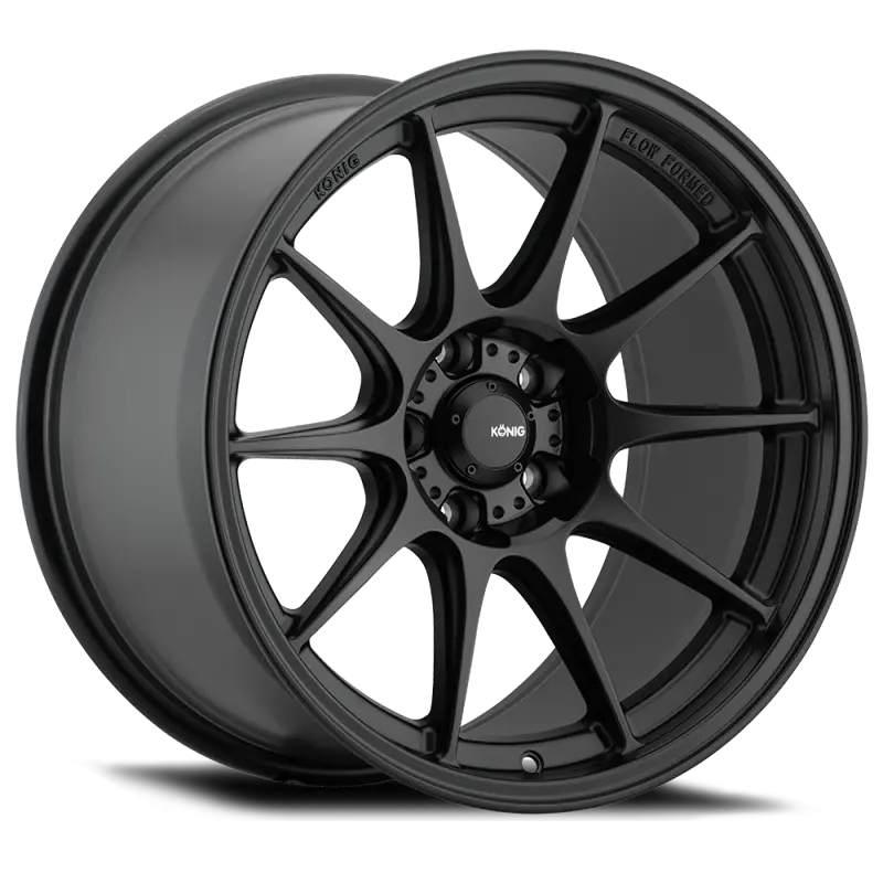 Konig Dekagram 17X9 Inch 5X100 Bolt Pattern Wheel With 40Mm Offset – Semi-Matte Black Finish 1