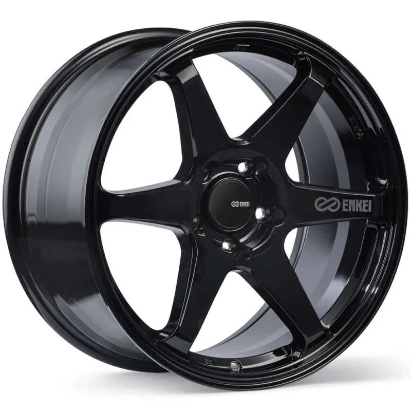 Enkei T6R Gloss Black Alloy Wheel – 17X9 Inches, 40Mm Offset, 5X114.3 Bolt Pattern, 72.6Mm Bore 1