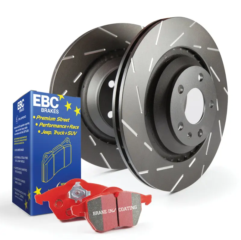 Ebc Redstuff Brake Pad And Usr Drilled/Slotted Rotor Kit (S4 Series) 1