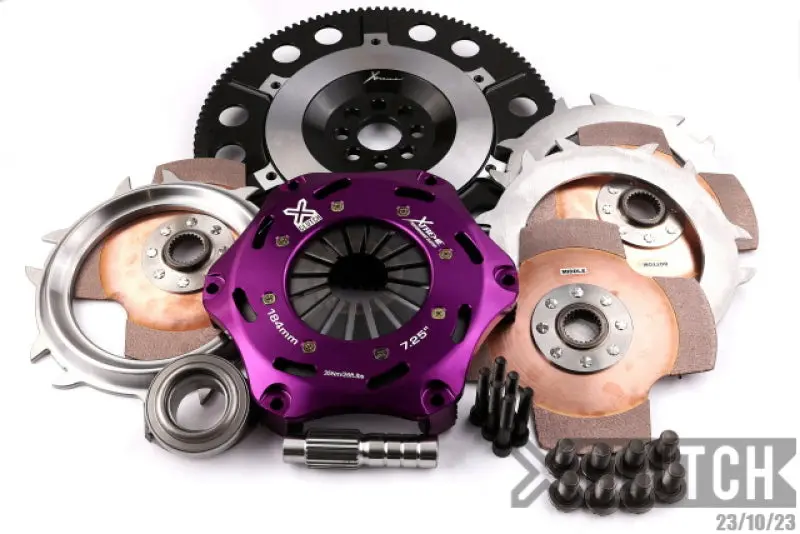 Xclutch Triple Solid Ceramic Clutch Kit For 2002–2006 Acura Rsx Base (2.0L, 7.25") 1
