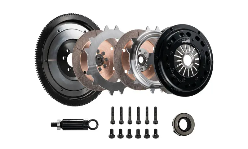 Dkm Ceramic Twin-Disc Clutch Kit With Flywheel For 2009–2010 Bmw 135I – 215Mm, 850 Ft-Lbs Torque Rating 1