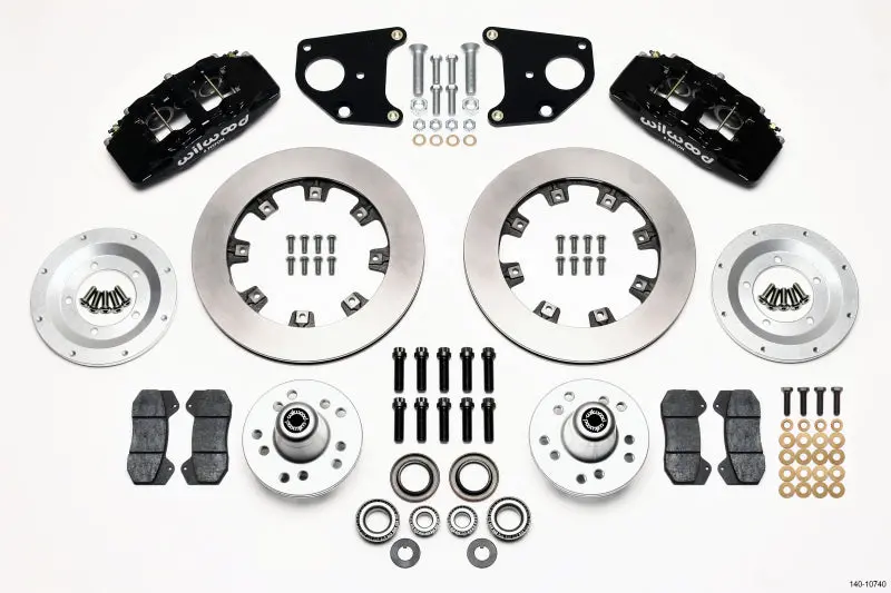 Wilwood Dynapro 6 Front Hub Kit 12.19In 62-72 Cdp B & E Body-Drum 1