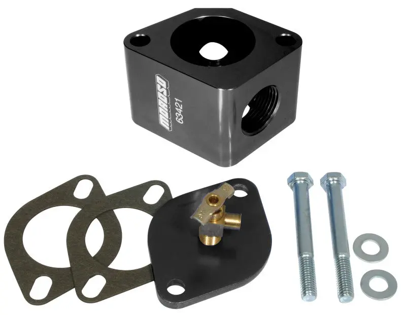 Moroso Chevrolet Waterneck Bleeder Kit - Billet Aluminum 1