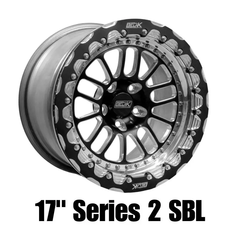 Belak Series 2 Single Beadlock Wheel – 17X11, 5X112 Bolt Pattern, 7.25" Backspace, Low Pad Design 2