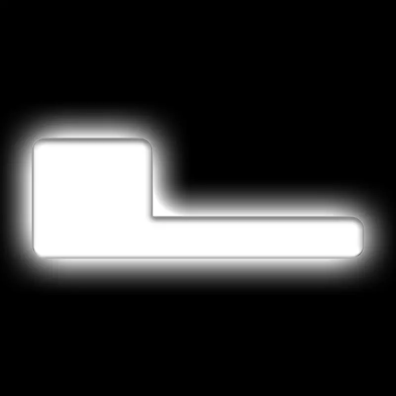 Oracle Lighting Universal Illuminated Led Letter Badges - Matte White Surface Finish - L 1