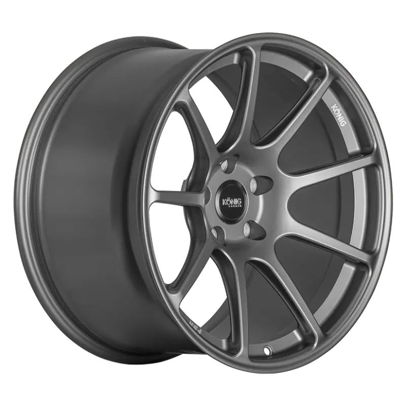 Konig Forged F5R Alloy Wheel – 19X10", 5X112 Bolt Pattern, Et14 Offset, Ash Silver With Knurled Bead 1