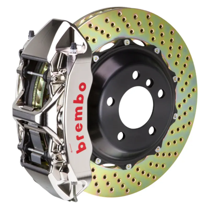 Brembo 07-08 G35/G35S Sedan Fr Gtr Bbk 6Pis Billet 355X32 2Pc Rotor Drilled-Nickel 1