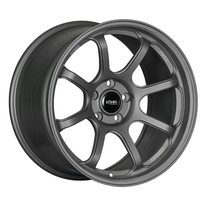 Konig Forged F6Sx 18X8.5 Inch Satin Grey Alloy Wheel With Knurled Bead Lip – 5X114.3 Bolt Pattern, 45Mm Offset 1