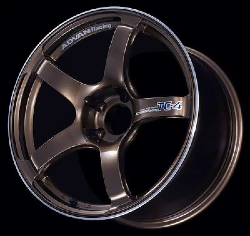 Advan Tc4 15X6.0 +45 4X100 Umber Bronze Metallic Alloy Wheel With Center Ring 1