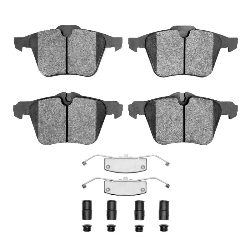R1 Semi-Metallic Front Brake Pad & Hardware Kit For 2007–2018 Jaguar Xf 1